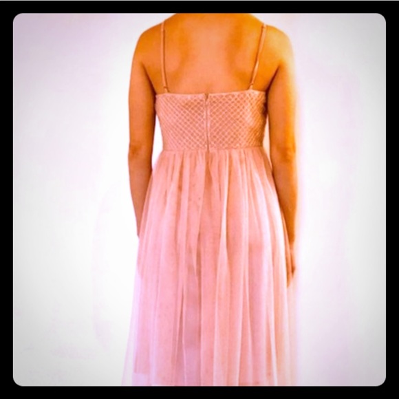 NWT Adorable Champagne Blush Tulle Dress - Picture 4 of 4